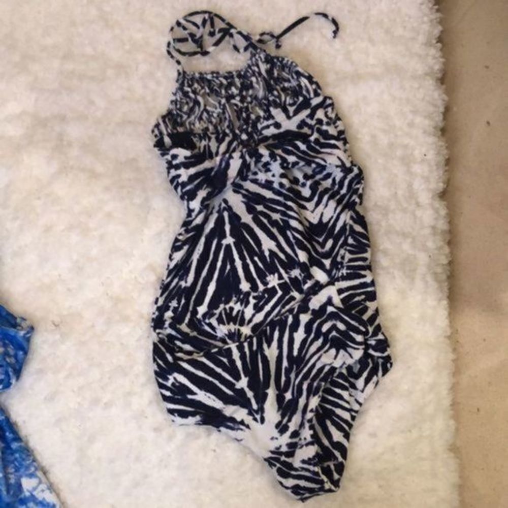 MIKOH moorea macrame one piece tie dye bathing suit - Picture 2 of 11